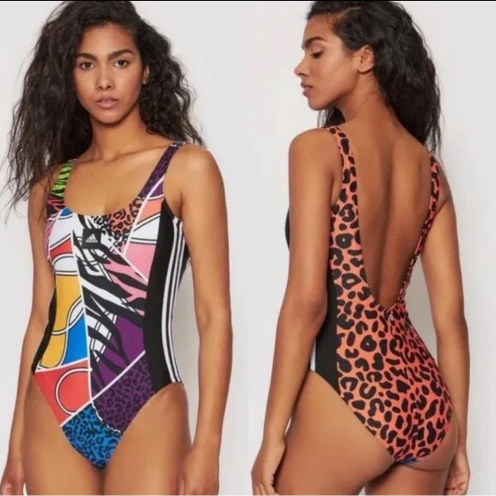 Adidas | Rich Mnisi Printed One Piece Swimsuit NWT. Size 10